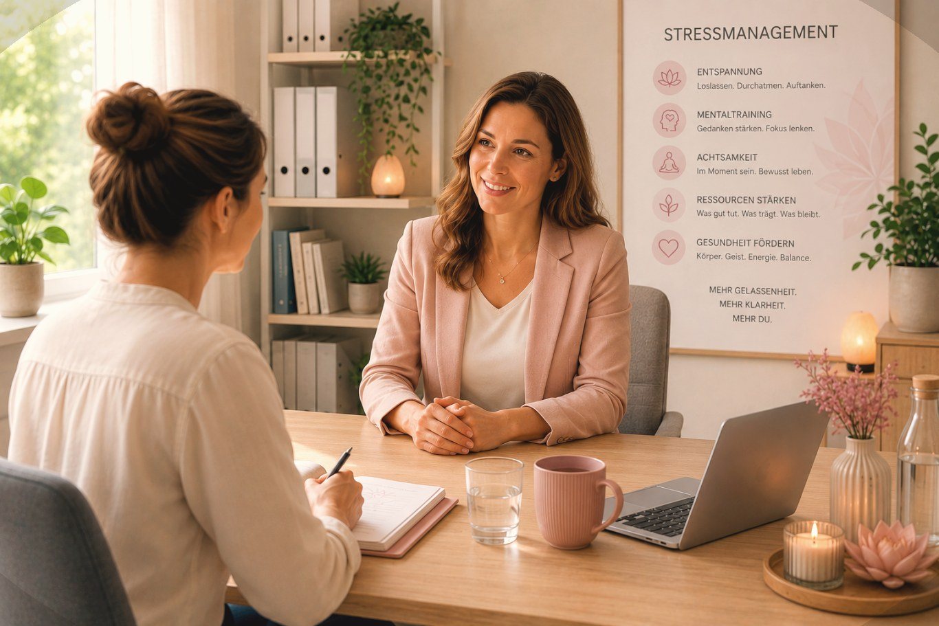 Beratungsgespräch zum Thema Stressmanagement